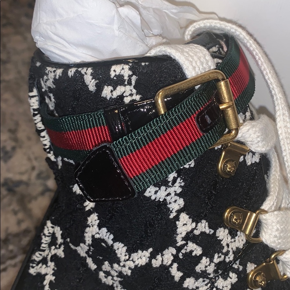 SOLd ! Gucci trip tweed boots 38.5 new - Picture 3 of 16